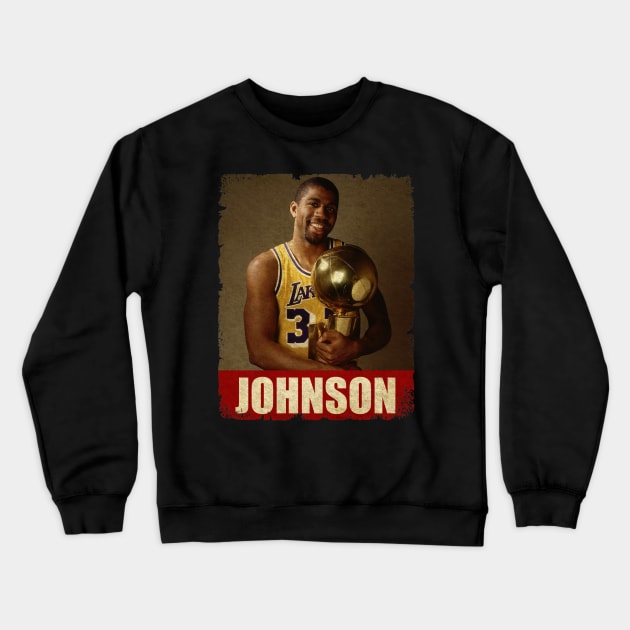 Magic Johnson - NEW RETRO STYLE Crewneck Sweatshirt by FREEDOM FIGHTER PROD